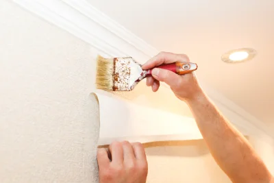 Pose de papier peint à Teyran — revêtements muraux et toiles de verre